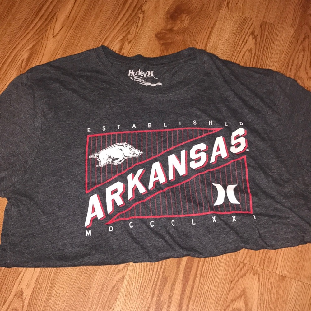 Hurley Arkansas Razorback shirt